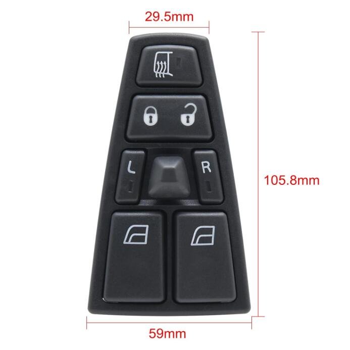 20752918 21543897 Window Switch Replaces for Volvo Truck FH12 FM12 FM9 FH FM VNL Power Master Control Switch 20953592 20455317